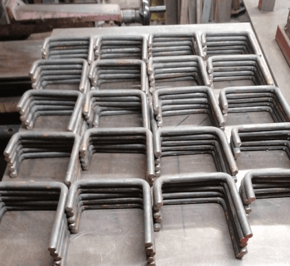 Vorbereitete Metallfüsse