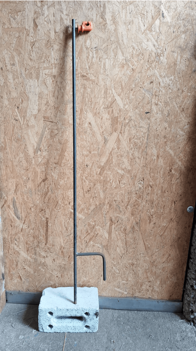 Pfosten mit 1 Isolator